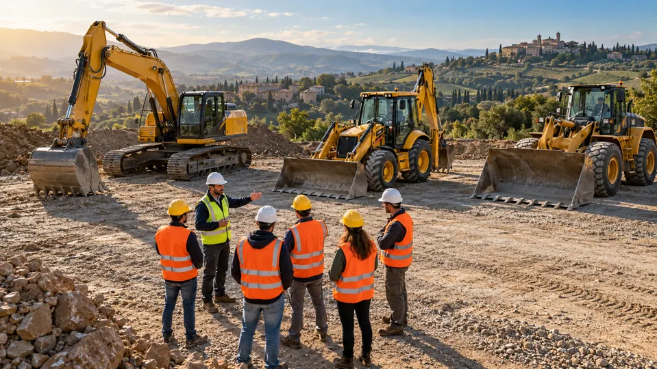 Scena illustrativa per Aggiornamento completo macchine movimento terra