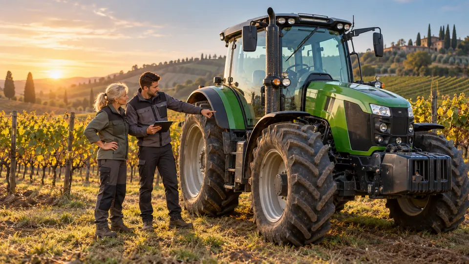 Scena illustrativa per Aggiornamento trattori agricoli o forestali a ruote