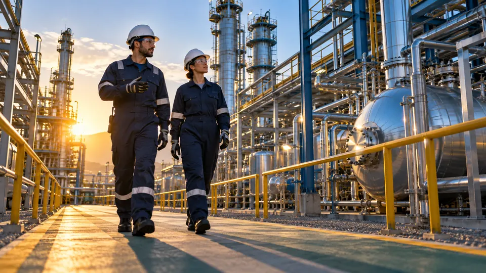Scena illustrativa per Modulo specialistico SP5 – Chimico e Petrolchimico